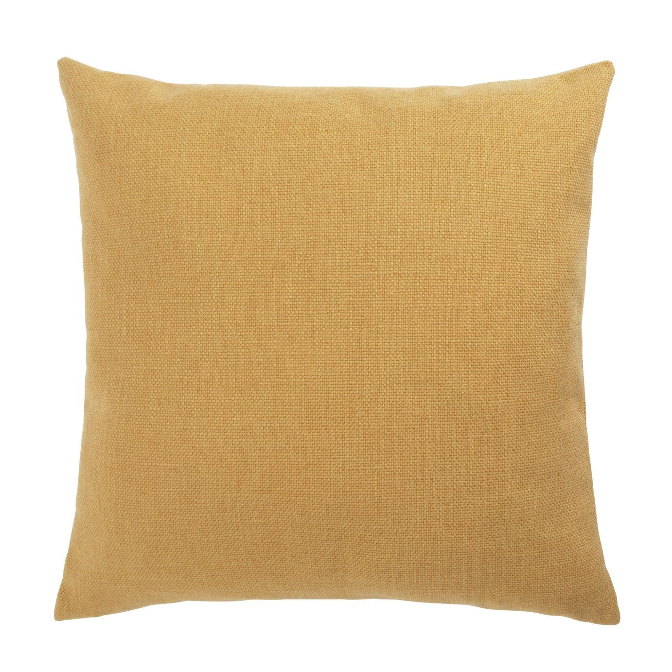 Habitat Basket Weave Cushion Cover -2 Pack -Mustard- 43x43cm - image 1