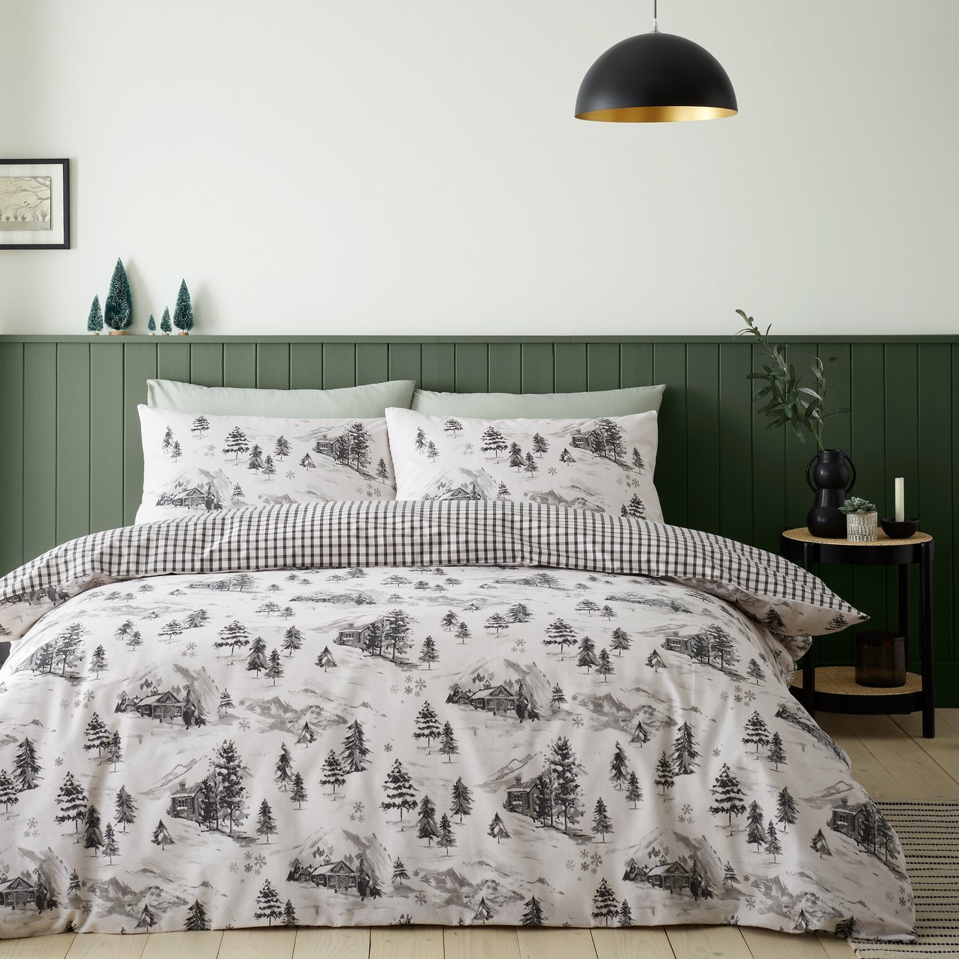 Catherine Lansfield Cotton Christmas Bedding Set - Double