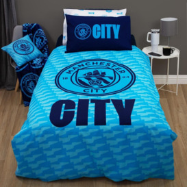 Manchester City FC Blue Kids Bedding Set - Single