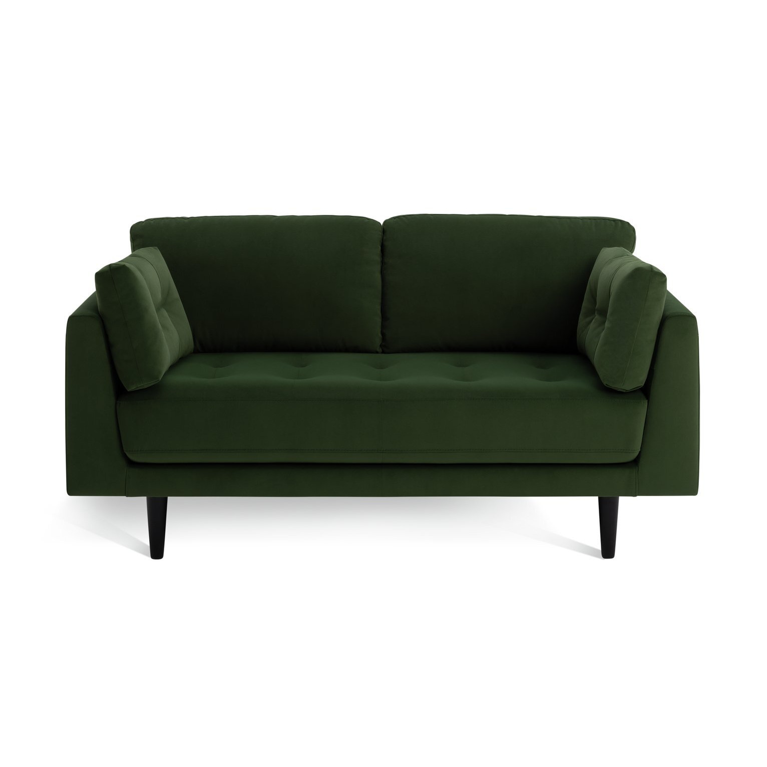 Habitat Kleo Fabric 2 Seater Sofa - Forest Green - image 1