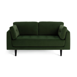 Habitat Kleo Fabric 2 Seater Sofa - Forest Green - thumbnail 1