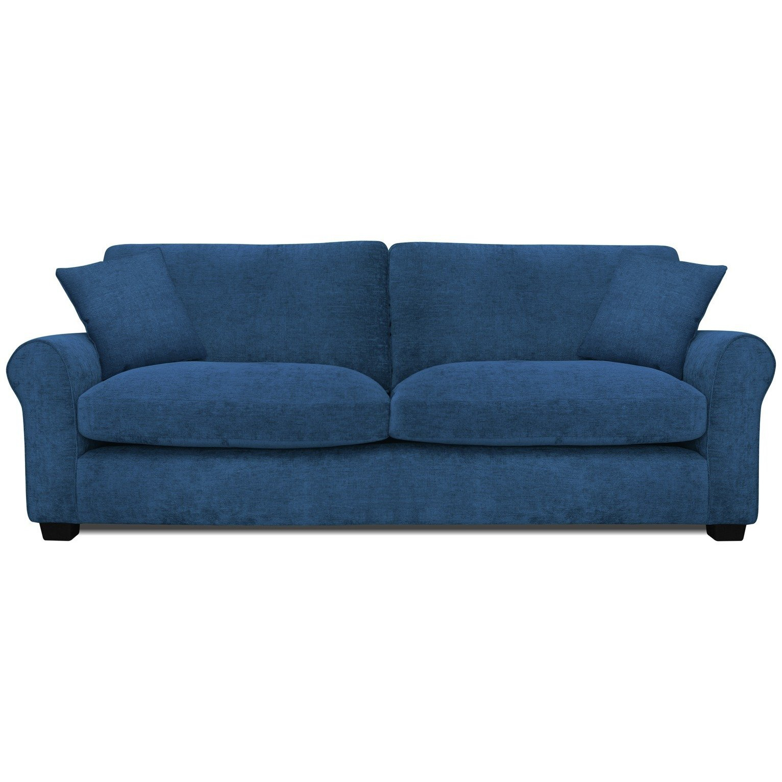 Argos Home Taylor Fabric 4 Seater Sofa - Blue - image 1