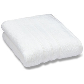 Catherine Lansfield Zero Twist Hand Towel - White - thumbnail 1
