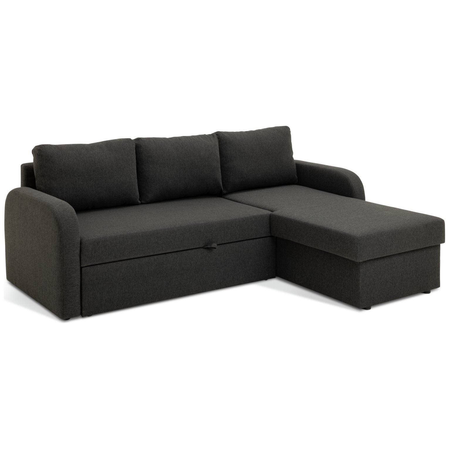 Habitat Carter Right Hand Corner Chaise Sofa Bed - Charcoal - image 1