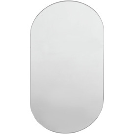 Innova  Oval Pill Shape Rimless Mirror - thumbnail 1