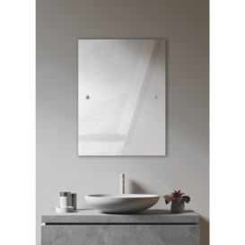 Innova Rectangle Drilled Bathroom Wall Mirror 45X60cm - thumbnail 2