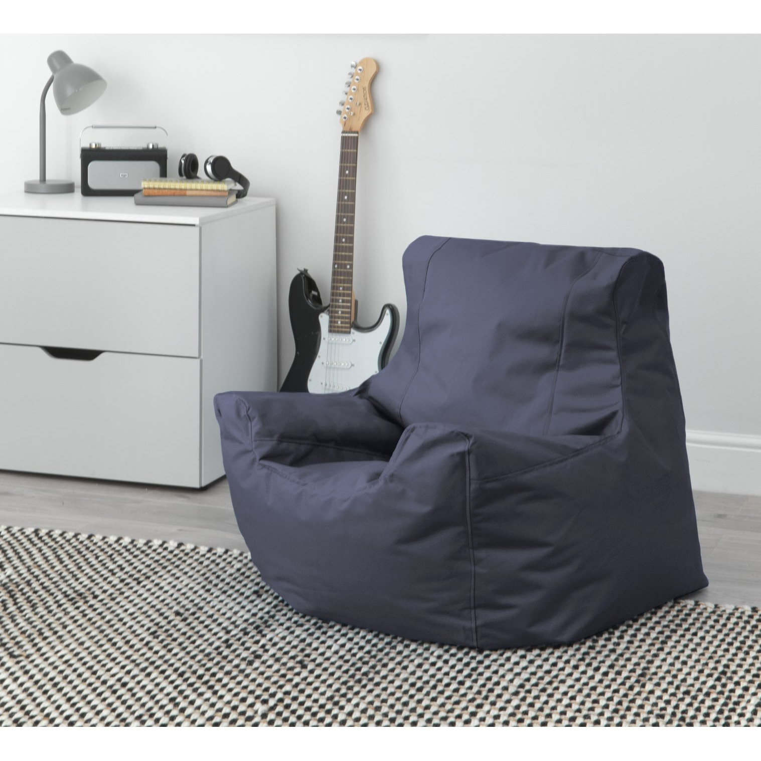 Kaikoo Large Black Teenager Bean Bag Chair - image 1