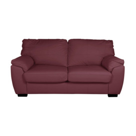Argos Home Milano Leather 2 Seater Sofa Bed- Burgundy
