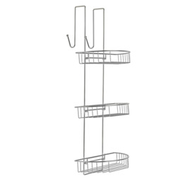 Argos Home 3 Tier Extra Large Chrome Shower Caddy - thumbnail 1