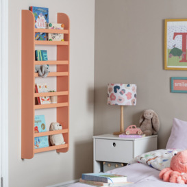 Habitat Kids Scandinavia Wall Mounted Bookcase - Peach - thumbnail 2