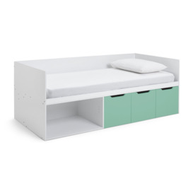 Habitat Jude Cabin Bed Frame With Mattress - White And Green - thumbnail 2