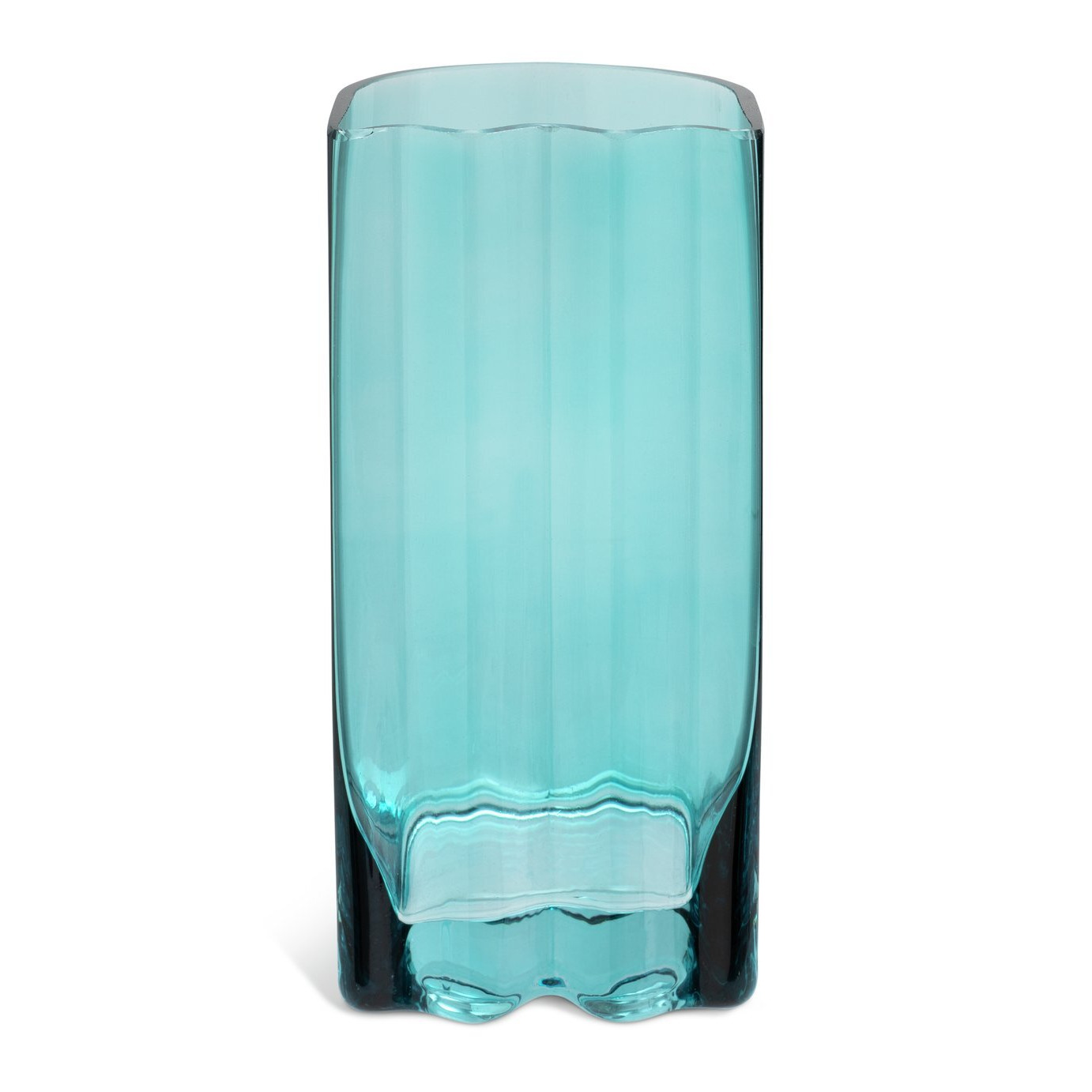 Habitat 60 Wiggle Glass Vase - Small - Blue - image 1