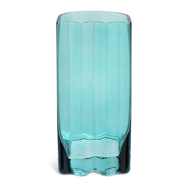 Habitat 60 Wiggle Glass Vase - Small - Blue - thumbnail 1