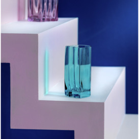 Habitat 60 Wiggle Glass Vase - Small - Blue - thumbnail 2