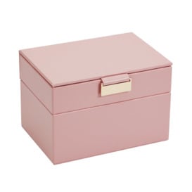 Argos Home Faux Leather Classic Lift Top Jewellery Box