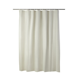 Home Essentials PEVA Plain Shower Curtain - Grey - thumbnail 1