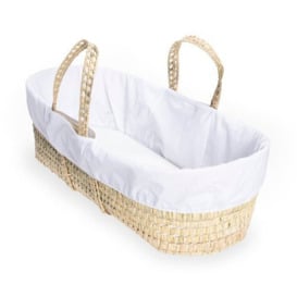 Clair de Lune Essentials Moses Basket With Natural Stand - thumbnail 2
