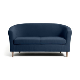Argos Home Fabric 2 Seater Tub Sofa - Navy Blue - thumbnail 1