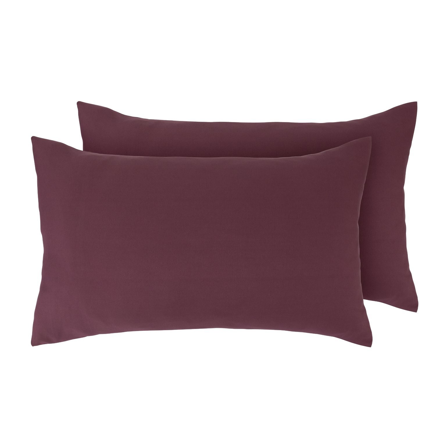 Silentnight Supersoft Standard Pillowcase Pair - Mulberry