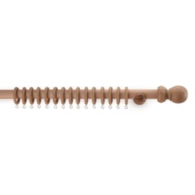 Argos Home 3.m Wooden Curtain Pole - Natural