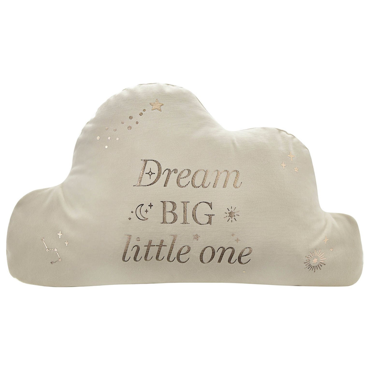Bambino Cloud Velvet Cushion - White - 35x22cm - image 1