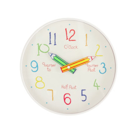 Argos Home Children's Tell the Time Wall Clock - thumbnail 1