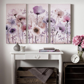 Art for the Home Classic Poppy Canvas Gallery Set - 30x60cm - thumbnail 2