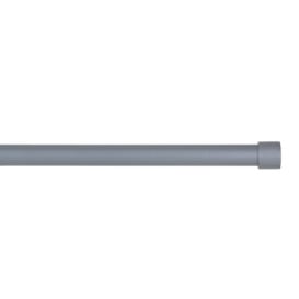 Argos Home Extendable Stopper Metal Curtain Pole - Silver - thumbnail 1