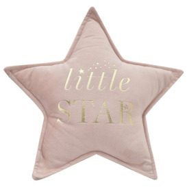 Bambino Little Star Cushion - Blush - 30x30cm - thumbnail 1