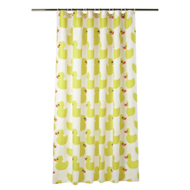 Argos Home Rubber Duck Shower Curtain - Yellow - thumbnail 2