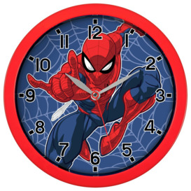 Disney Marvel Spider-Man Kids Wall Clock - Red - thumbnail 1