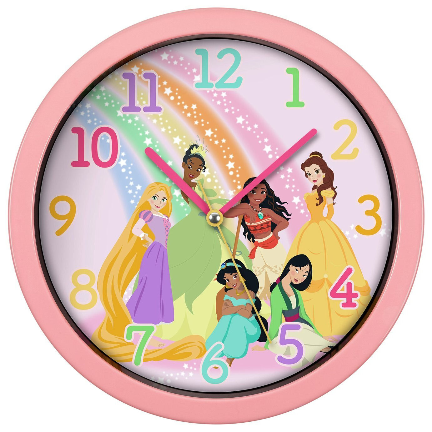 Disney Princess Kids Wall Clock - Pink - image 1