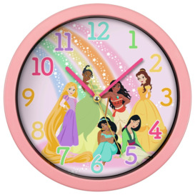 Disney Princess Kids Wall Clock - Pink - thumbnail 1