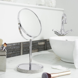 Argos Home Sparkle Pedestal Mirror - Silver - thumbnail 2
