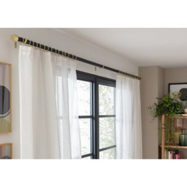 Argos Home 1.1-3m Extendable Metal Curtain Pole - Black - thumbnail 2
