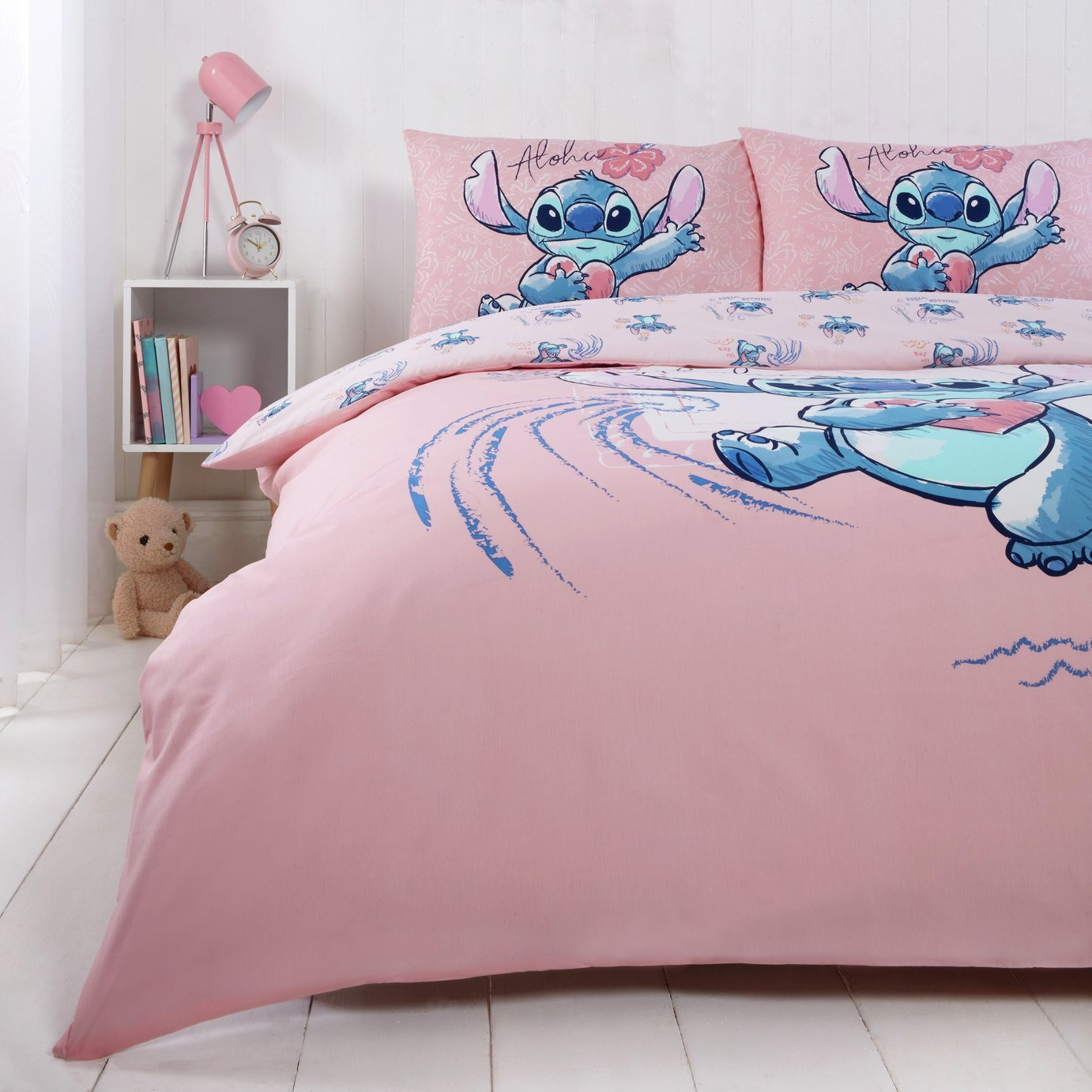 Disney Stitch Pink Kids Bedding Set - Double - image 1