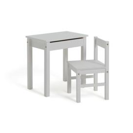 Argos Home Kids Scandinavia Desk & Chair - White - thumbnail 2