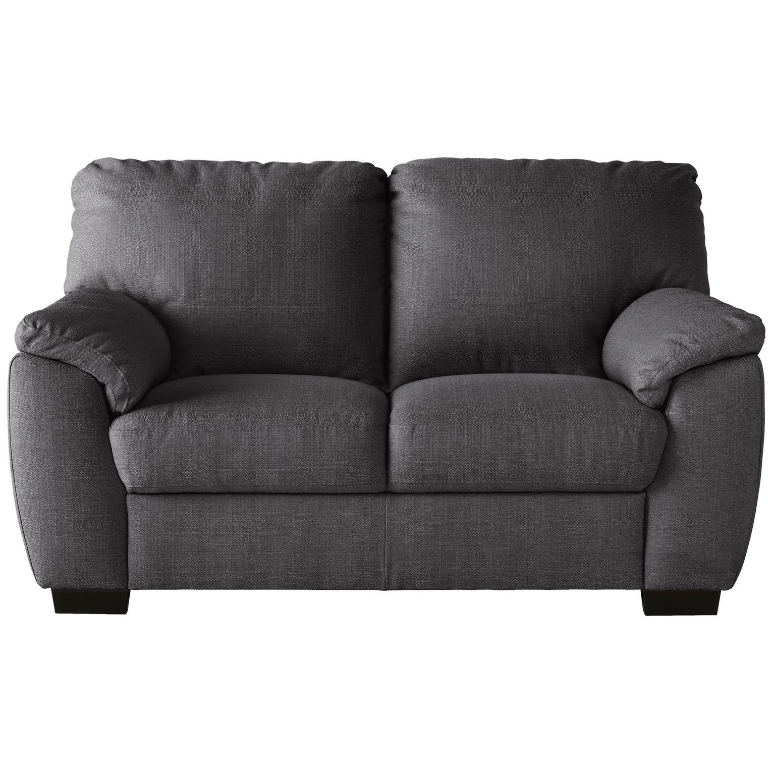Argos Home Milano Fabric 2 Seater Sofa - Charcoal - image 1