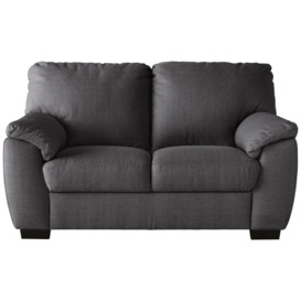 Argos Home Milano Fabric 2 Seater Sofa - Charcoal - thumbnail 1