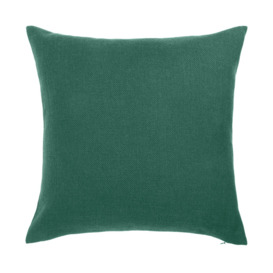 Habitat Basket Weave Cushion Cover - 2 Pack - Emerald - thumbnail 1