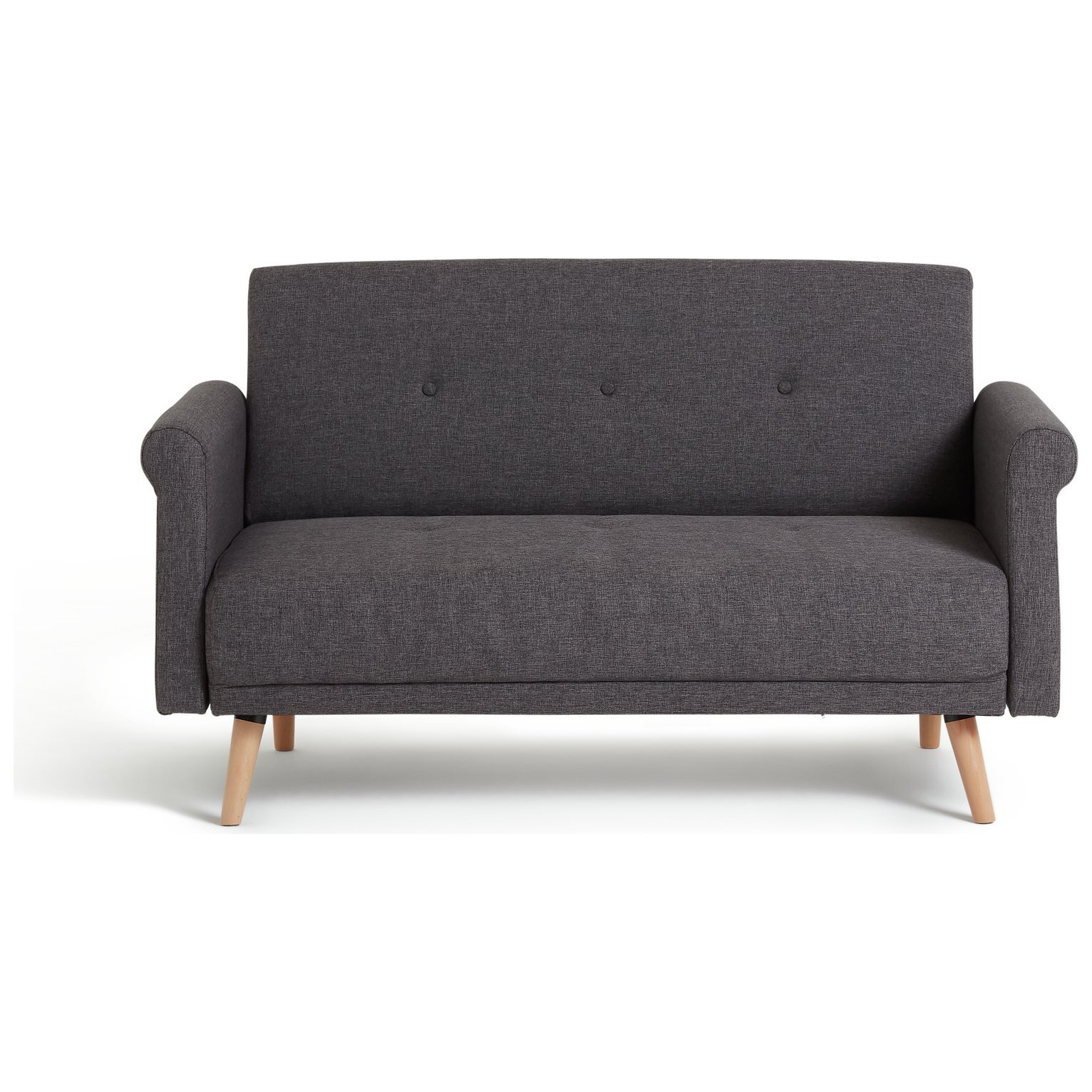 Habitat Evie Fabric 2 Seater Sofa in a Box - Charcoal - image 1