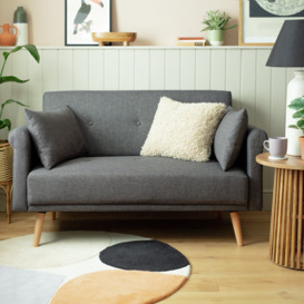 Habitat Evie Fabric 2 Seater Sofa in a Box - Charcoal - thumbnail 2