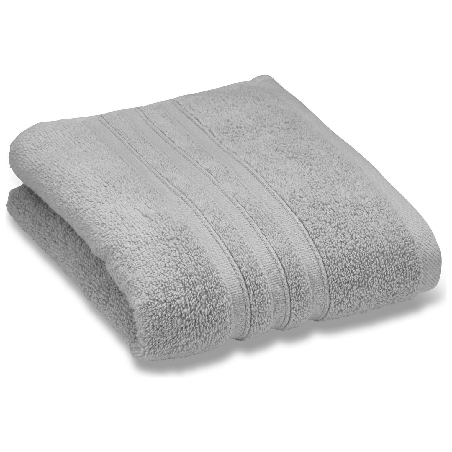 Catherine Lansfield Zero Twist Hand Towel - Silver - image 1