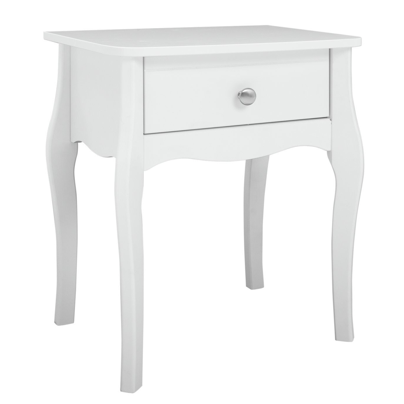 Argos Home Amelie 1 Drawer Bedside Table - White - image 1
