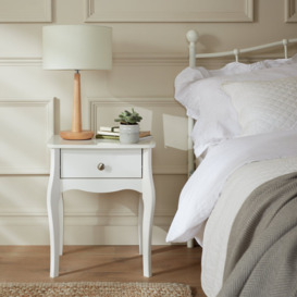 Argos Home Amelie 1 Drawer Bedside Table - White - thumbnail 2