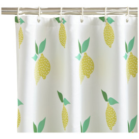 Sassy B Lemons Zest Shower Curtain - Yellow - thumbnail 1