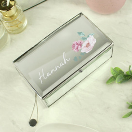 Personalised Message Floral Jewellery Box - thumbnail 2