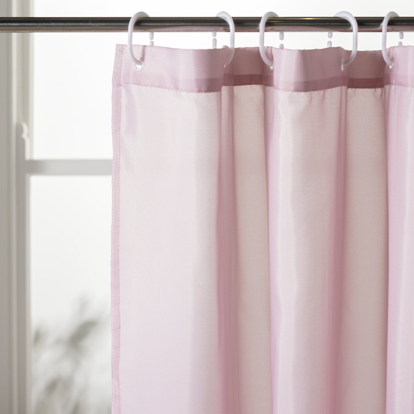 Argos Home Shower Curtain - Pink - image 1