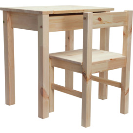 Argos Home Kids Scandinavia Desk & Chair - Pine - thumbnail 2