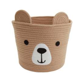 Argos Home Rope Bear Kids Storage Basket - Brown